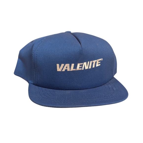 Vintage Valenite Snapback Hat Blue Cap Stylemaster USA Made Tooling Machine Shop - Picture 1 of 7